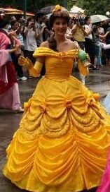 New 2016 Free Shipping Fantasia Halloween Women Cosplay Princess Belle Dress Beauty And The Beast Adult Princess Belle Costume