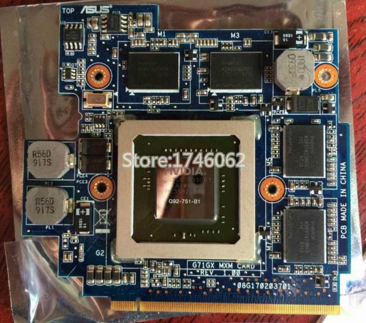  NVIDIA GeForce GTX 260  GTX260M G92-751-B1 DDR3 1  VGA    Asus G71GX G72GX   