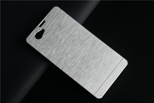 Luxury Brushed Metal Aluminium PC material case For Sony Xperia Z1 Compact Z1 Mini D5503 Hard