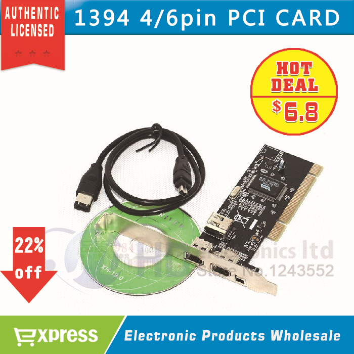 4 () Firewire IEEE 1394 4/6 PCI     HDD MP3 
