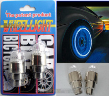 Car wheels motorcycle lighting electronic tyre lights light valve colorful round lamp 2 pcs per lot