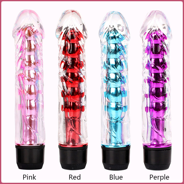Image of Powerful Multi-Speed Dildo Vibrator Clear Penis Vibrator Sex Toys For Women Waterproof Dildo Vibrator Cilt Vibrators vibrador