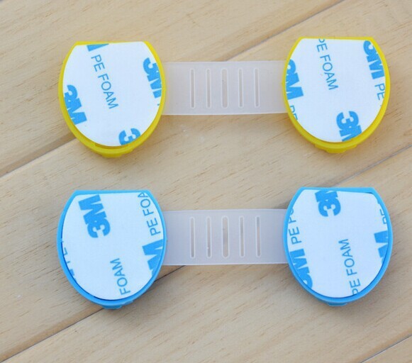 10pcs-lot-10cm-Cute-Bendy-Door-Drawer-Safety-Lock-For-Child-Kids-Baby-Safety-Lock-Blue (2)