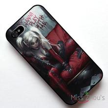 For iphone 4/4s 5/5s 5c SE 6/6s plus ipod touch 4/5/6 back skins mobile cellphone cases cover Harley Quinn Girl