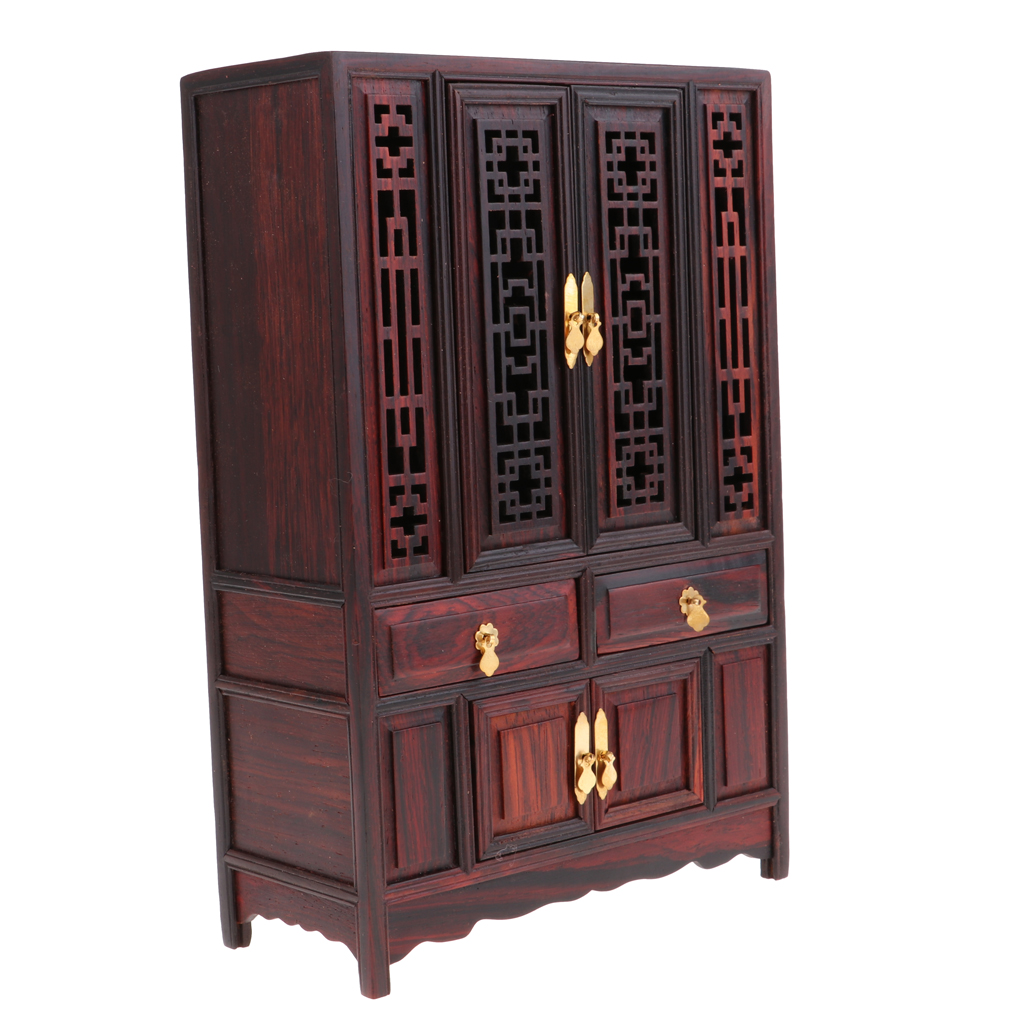 1//6 Dollhouse Miniature Annatto Cabinet Cupboard for Action Figures