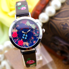 2015 Mini palabra de cuarzo DIY 3D Bowknot Rose arcilla del polímero relojes mujeres relojes vestido de la muchacha Brithday regalo del Festival MN012