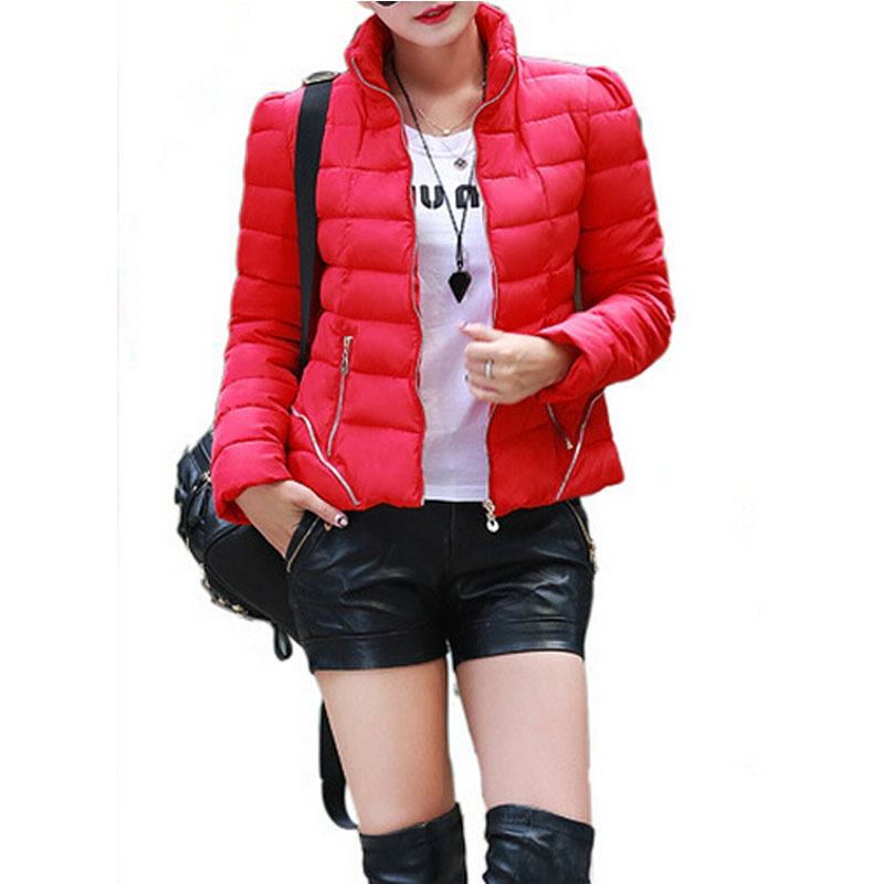 2015 Ladies Winter Red Down Coat Thicken Women Ultra Light Down Jacket Winter Jacket Women Down