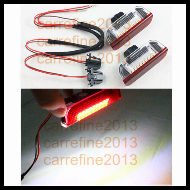 LED under front door lamp white red led car door light for vw volkswagen golf Jetta