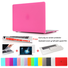 2015 Matte Laptop Case New Air 11 13 For Macbook Pro Retina 12 13 15 For Macbook Air 11 13 Case Keyboard Cover+Palm Shield Film