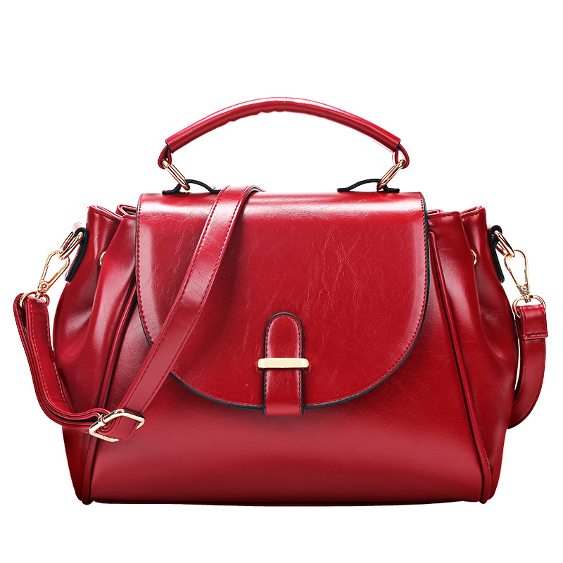 new women bag Big package 2016 Female Messenger Bag handbag Shoulder Bags Leisure Solid zipper pu Genuine Leather women bag