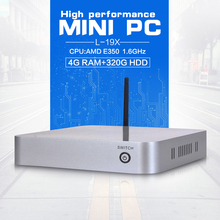 mini pc vga client pc station industrial pc L-19X E350 4G RAM 320G HDD support Home Premium or embedded OS High Performance