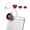 Universal 3 in 1 Clip Wide Angle Macro fisheye Fish Eye Mobile Phone Lens for Samsung