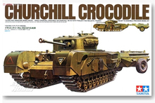 Tamiya 35100 1/35 Scale Model Kit WWII British Churchill cocodrilo tanque de infantería