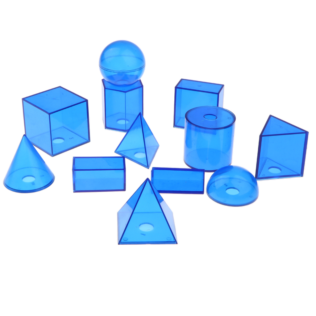 Montessori Geometric Solid Geometry Teaching Visual Aids Math Learning Toys 