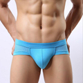 High Quality Wholesale Mens Underwears Mesh Briefs Breathable Underpants Modal Soft Cotton Solid Low Waist men