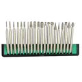 20Pcs Diamond Grinding Cutting Needle Carving Polishing Drill Bits Set 3mm Shank jade stone Mounted Point