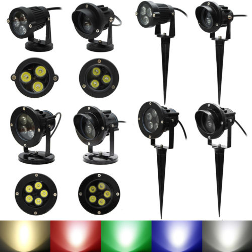 Professional Garden Led Lights Lawn Light 6W Outdoor Waterproof  IP65 Spot Lamp Flood Lighting Lawn Lamps AC85-265V with base