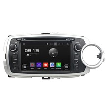 Cortex A9 HD 1024*600 Quad Core 1.6G CPU 16GB Android 5.1.1 Car DVD Player Radio GPS Navi Stereo for Toyota YARIS 2012 2013