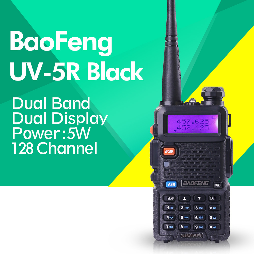 Image of BAOFENG UV-5R Walkie Talkie Dual Band Radio 136-174Mhz & 400-520Mhz Baofeng UV5R handheld Two Way Radio