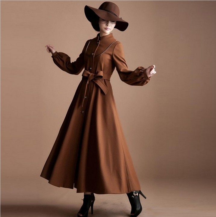 Buy 2015 New long winter coat women's stand collar