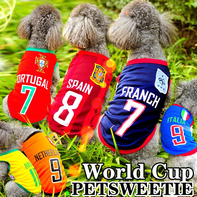 Free shipping Lefdy The World Cup Football Pet Vest Football Team Uniforms Shirt Fashion Cool Pet Cl
