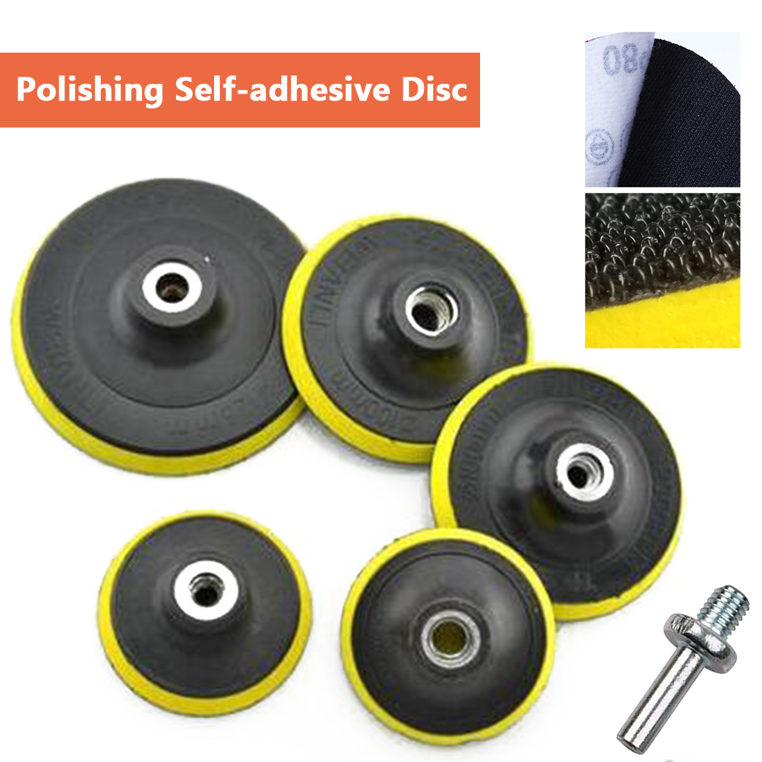 DFS Backing Pad Ø 30mm for Roloc-System for self-Adhesive Sanding Discs 