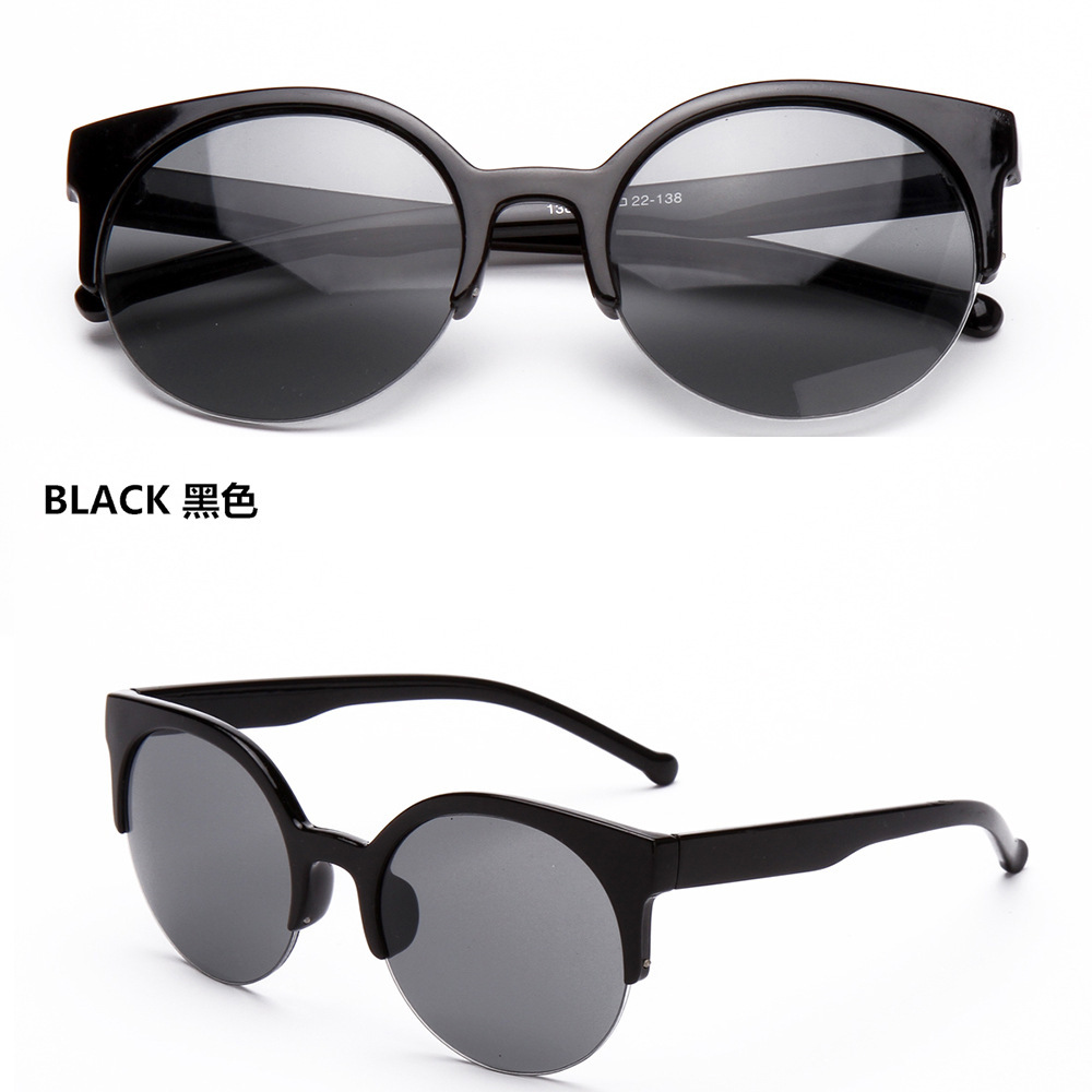 Vintage Semi Rimless Half Frame Women Sunglasses Inspired ...