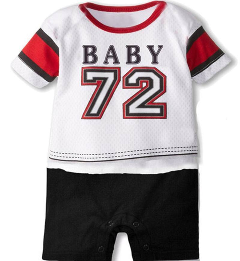 2015 nueva ropa del bebé del verano manga corta gorra de béisbol del