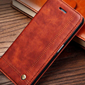 Leather Flip Wallet Leather Case for iPhone 5s 5 SE 6 6s 7 Plus Luxury PU