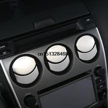 Car control Air conditioning vent Stainless steel decorative trim 12pcs for Mazda 6 accessories