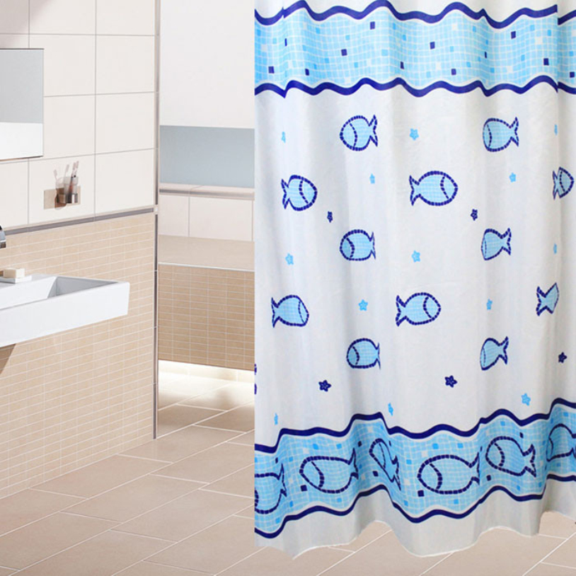 1 pcs 180 * 180 cm fish shower curtain waterproof mildew polyester shower curtain beautiful curtains for the bathroom