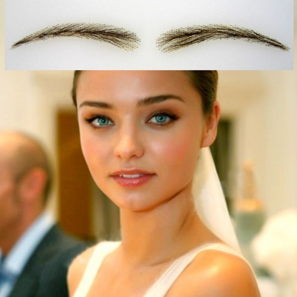 01 human hair eyebrows/ false eyebrows /fake eyebrowsin Eyebrow