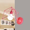 Modern Loft E27 Square Wall Light Retro Alloy Cage Wall Lamp Country Style Sconce Lamp Garden