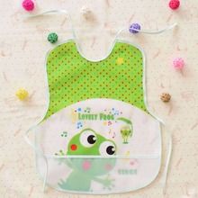 Cute Cartoon frog Baby Bibs EVA Waterproof Lunch Bibs Boys Girls Infants Bibs Burp Cloths For Children Self Feeding Care