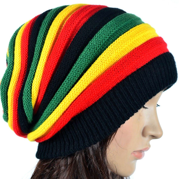 Купить Боб Марли Ямайки Раста шапка gorro многоцветные полосатые громоздкая сумка мешочек шапка регги Кап женщин в интернет-магазине с бесплатной доставкой из Китая, низкие цены