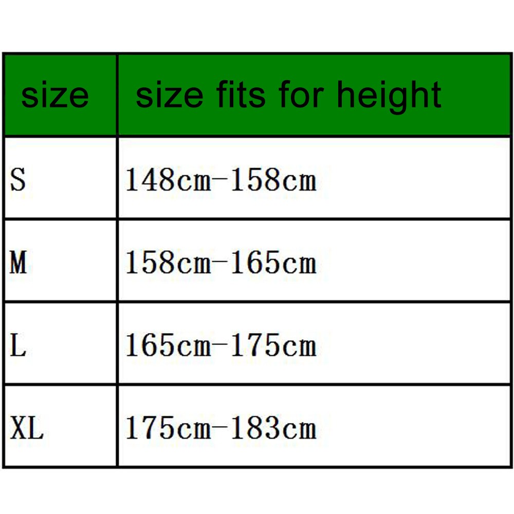 Adults size chart