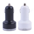 3 1A Car Charger Dual USB Alloy 2 Port Universal Fast Charging For iPone 4 5