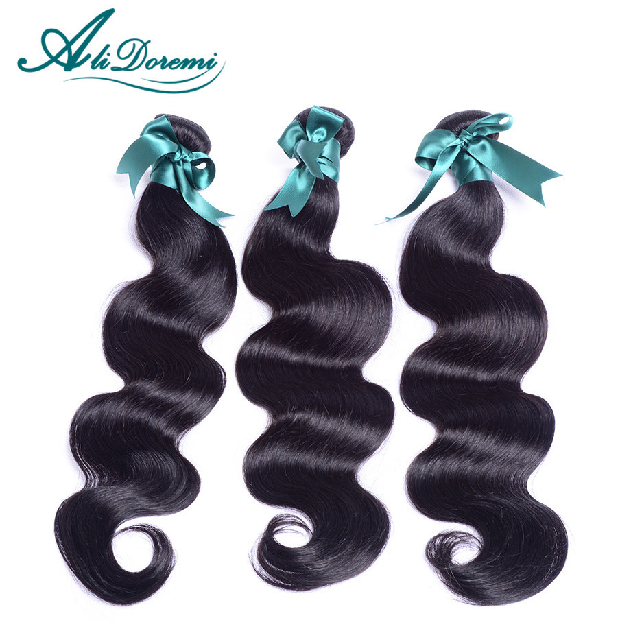 Image of 3 bundles peruvian virgin hair body wave 6A unprocessed human hair natural black 1B peruvian body wave cheap human hair