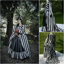 Freeship!Customer-made Red Cotton Halloween Dresses Gothic Cosplay Victorian dress Renaissance Dress Steampunk dress V-204