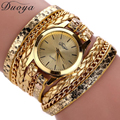 Excellent Quality Duoya Fashion Women Bracelet Watch Quartz Watch Wristwatch Women Dress Leather Bracelet Watches Montre