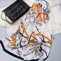 High Quality Luxury Brand Fashion satin foulard 100 Silk Scarf Women Shawl Shawls Marcas Bufandas Cachecol