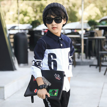 Nana Lara Korean boy shirt 2016 new autumn clothing children’s Digital Print Shirt 301