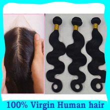7A Virgin Peruvian human hair silk base closure with bundles, body wave unprocessed hair extension 3 bundles with silk closure
