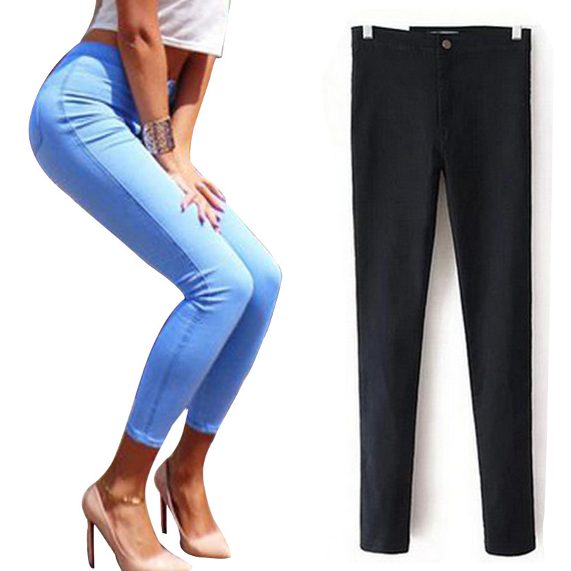 Image of Jeans For Women 2016 Jeans Woman With High Waist Skinny Pencil Women's Jeans Femme Denim High Waist Women Jeans Pants Trousers