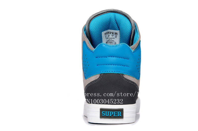 2015 Justin Bieber Skytop Style Gray Blue High Top Skateboarding Sports Shoes_7.jpg