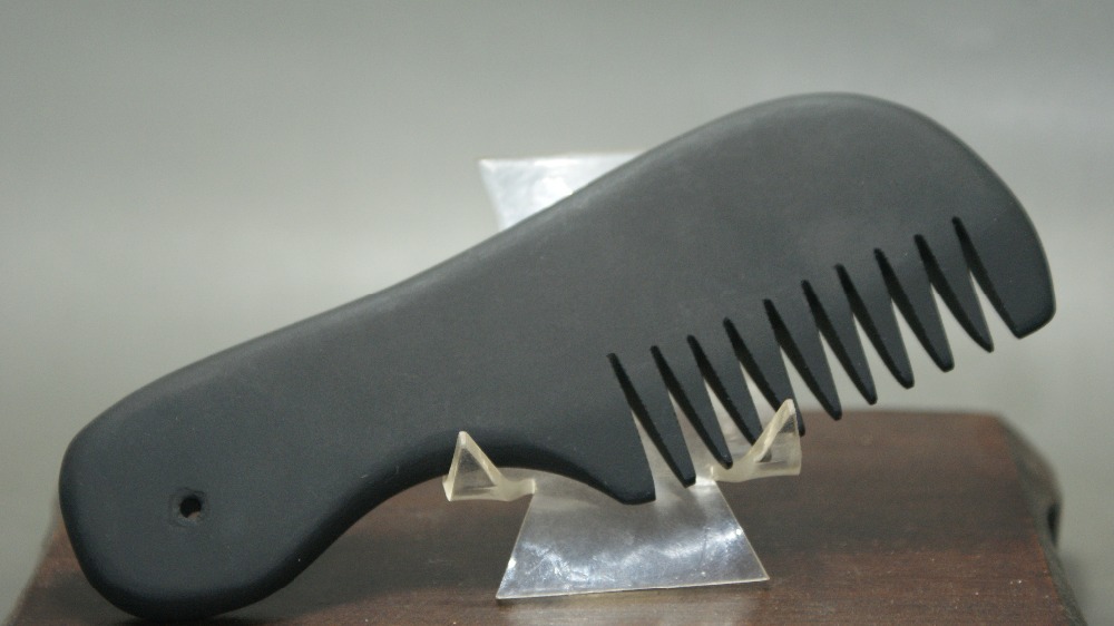 Collectibles China Bian Stone comb Gua Sha Massage Scrape Therapy Health Cure tool Free shipping