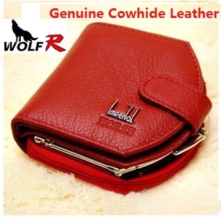 Image of 2015 Genuine Cowhide Leather wallet Brand Women Wallet Short Design Lady Small Coin Purse Mini Clutch cartera High Quality