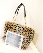 2015 New Fashion Bag Handbags Women Famous Brand Desigual Fur Shoulder Bag With Fur High capacity
