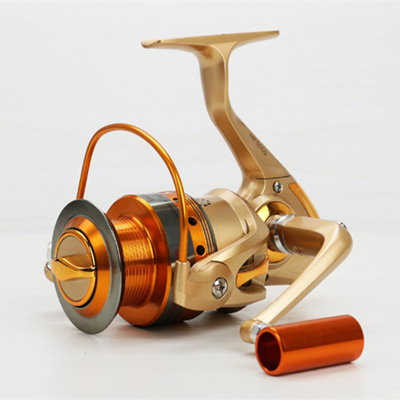 Full Metal daiwa new HF 500-9000 Aluminum 12BB Left/Right Saltwater Freshwater Spinning Fishing Reel Pesca Metal Spoon pesca