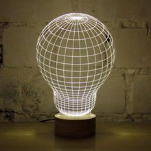 1Piece 3D Wood Mood Lamp